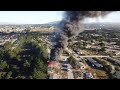 Abandoned building burns at Fort Ord