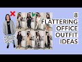 8 TUMMY FLATTERING office/workwear outfits | What to wear for JOB INTERVIEW