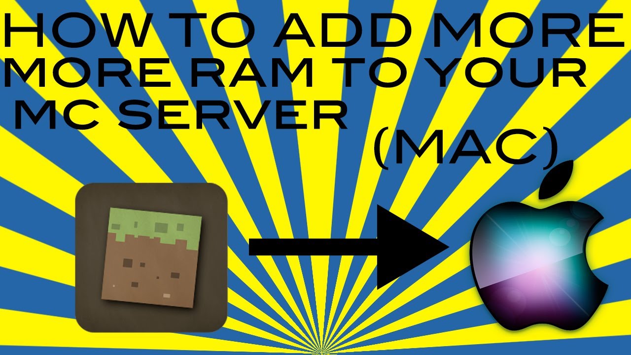 How to Add more RAM to Minecraft server (Mac) - YouTube