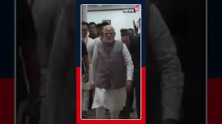 Pm Modi Arrives At The Parliament House To Cast His Vote For The Vice Presidential Election N18S