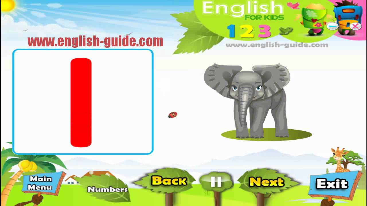‫تعليم الاطفال الانجليزية   تعليم الارقام 123‬‎   