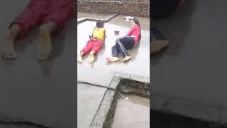 Real Monsoon Season Enjoyed By These Villages Girl Desi Girls Rain Dance On Roof