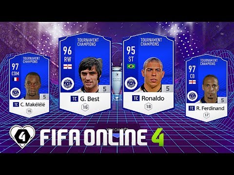 FIFA ONLINE 4: TEST DÀN FULL TC Vs Ronaldo BÉO TC - Makelele TC - G. Best TC & Rio Ferdinand TC