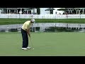 Steve Stricker excites the crowd with a 27-foot birdie putt at John Deere