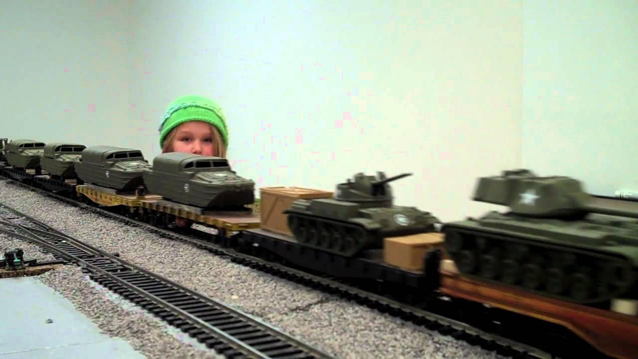 UPDATED! World War II Army Train â€¢ HO Scale - YouTube