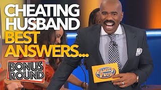 BEST Answers EVER On Family Feud USA! Steve Harvey Asks.. Cheating Husband Questions!