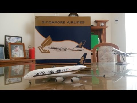 JC Wings 200 Singapore Airlines A380 Unboxing and Review