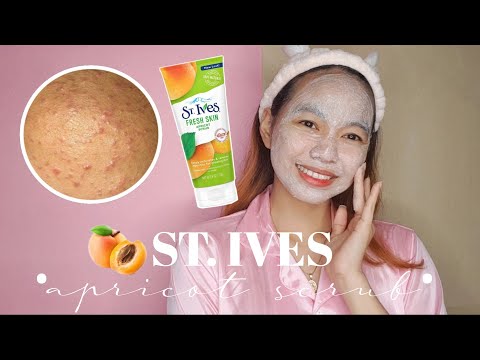 St. IVES APRICOT SCRUB REVIEW (How to use Facial Scrub) | Hello Katy