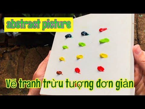 vẽ tranh trừu tượng đơn giản nhất | how to draw abstract picture