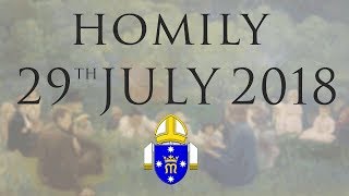 Homily 29th July 2018 The Personal Ordinariate of Our Lady of the Southern Cross