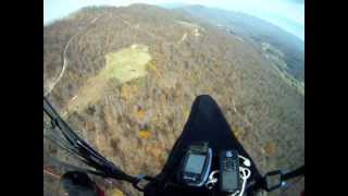 Short Paragliding flight at Eagle Rock, va