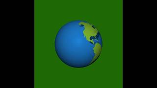Green Screen World Map 3D - Animation