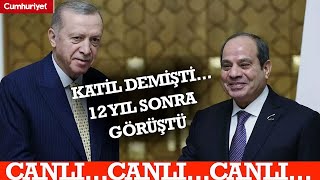 12 Yıl Sonra Görüştü Erdoğan, Mısır Hurbaşkanı Abdülfettah Es-Sisi Ile Açıklama Yapıyor