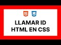 Cómo LLAMAR un ID de HTML en CSS ✅
