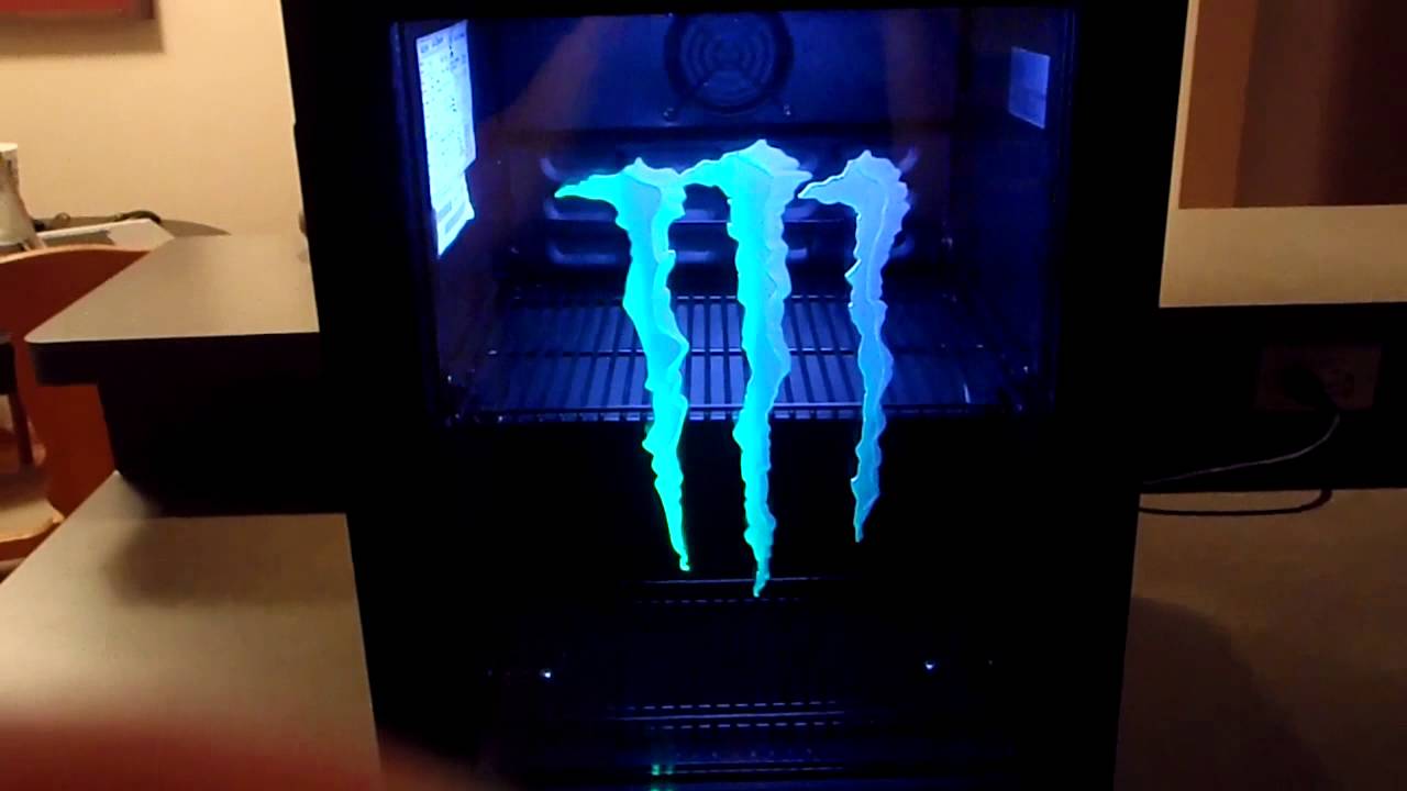 Monster Energy Drink G2 Led Fridge LED Lights Excellent Condition