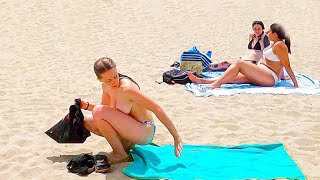 Turkey Izmir Çeşme Bikini Beach Walk Tour 2023 4K Video