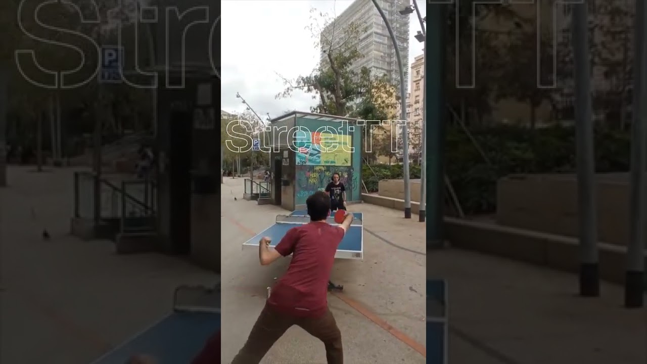 🏙️ #Barcelona 📍 Plaça de Gal·la Placídia #TableTennis #Shorts