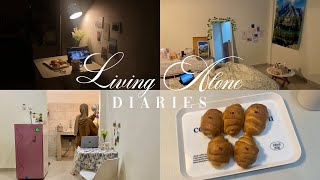 Living Alone Diaries Productive Days, Night Routine After Work, Making Salt Bread, Spend Time Alone