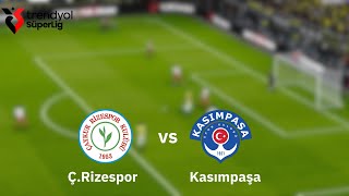 Çaykur Rizespor 12 Kasımpaşa Maç Özeti Trendyol Süper Lig 7. Hafta