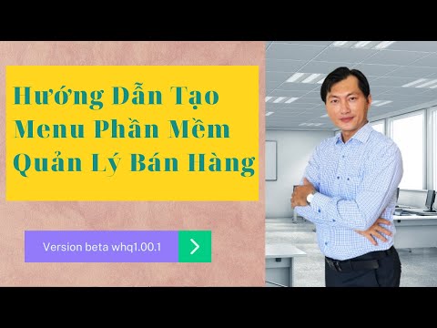 Hướng Dẫn Tạo Menu Phần Mềm Quản Lý Bán Hàng ERP AIO