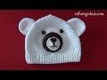 Crochet Baby Teddy Bears Hat (Eng sub) | móc mũ tai gấu
