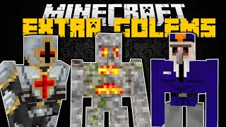 Minecraft EXTRA GOLEMS MOD!! (LAVA GOLEMS, KNIGHT GOLEMS & More) Mod Showcase