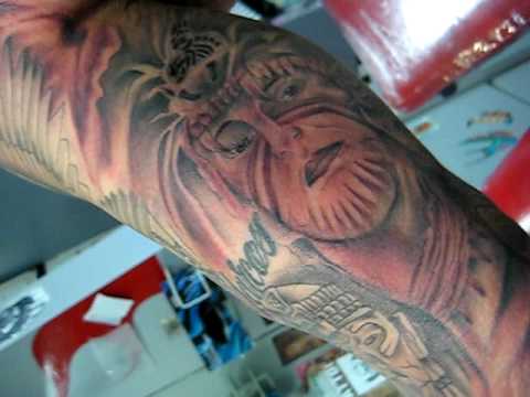 its an aztec tattoowarriorssnakesexlipsdragonsportraitclouds 