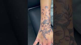 Moon & Floral Style Hand Piece By Sophie Powell