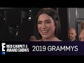 Dua Lipa Can't Stop Crying at 2019 Grammy Awards | E! Red Carpet & Award Shows