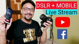 How To Connect DSLR Camera To Mobile Phone For Live Streaming | Hindi