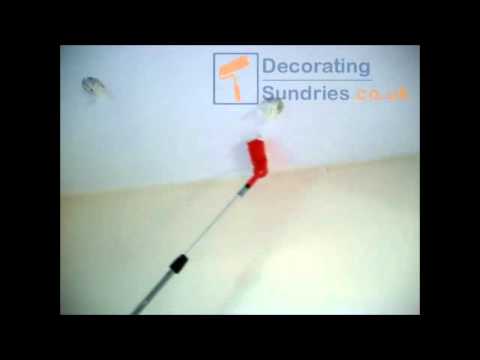 Paint Ceiling With Roller & Shield