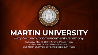 2021 Martin University 52nd Commencement Ceremony