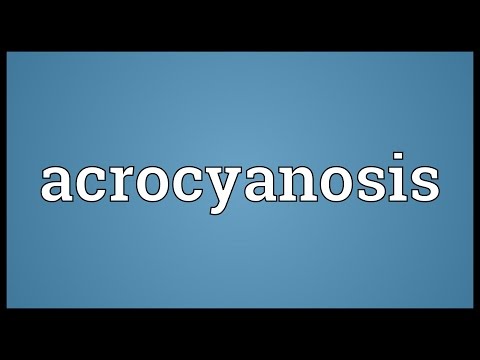 Header of acrocyanosis