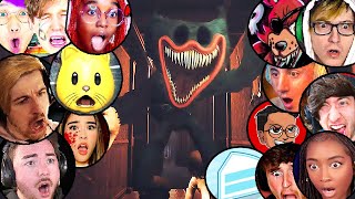 GAMERS REACT to Nightmare Huggy Wuggy Jumpscare POPPY PLAYTIME CHAPtER 3 REACTIO