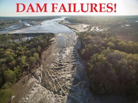Michigan Dam(s) Fail! Tittabawassee River.