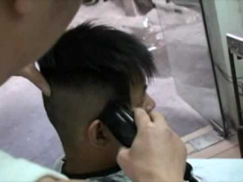 the boy get H&T crewcut in GZ small barber shop. if you like it, 