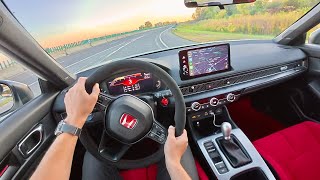 Modified 2023 Fl5 Honda Civic Type R - Pov Sunset Drive Binaural Audio