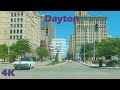 Dayton Ohio, USA 4K Downtown Drive-Thru