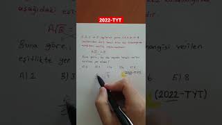 2022-Tyt Çıkmış Soru Çözümü Sizlerle