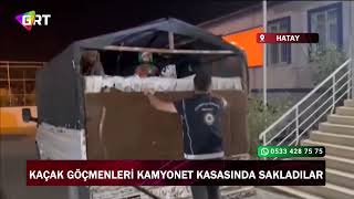 Göçmenleri Kamyonet Kasasında Gizleyerek Taşıyan Şahıs Yakayı Ele Verdi