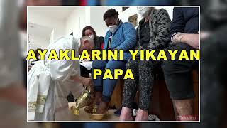 Papa İtalyada Bi̇r Hapi̇shane Zi̇yareti̇nde Ayak Öptü
