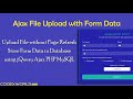 Ajax File Upload with Form Data using PHP