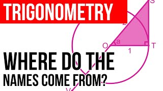 Why are sin, cos and tan called sin, cos and tan?