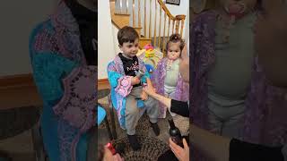 Raphael Acting Out Shabbat Kiddush In Totza Ellas Daycare