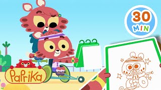 Drawing Compeion Paprika Chickys Playhouse Kids Cartoons Collection