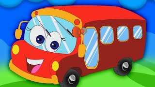 Колеса На Автобусе Дошкольная Песня Автобусные Рифмы Wheels On The Bus Rhymes For Childrens