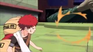 rock lee vs gaara numb