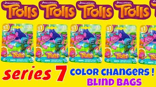 Color Change Trolls Series 7 Dreamworks Blind Bags Opening Surprise Toys Fun Kids Review