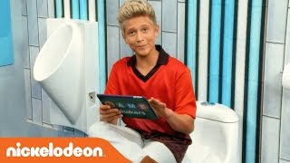 Thomas Kuc Gives a Tour of the Game Shakers Bathroom!? | Nick