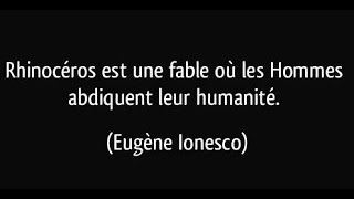 Rhinocéros De Ionesco 14